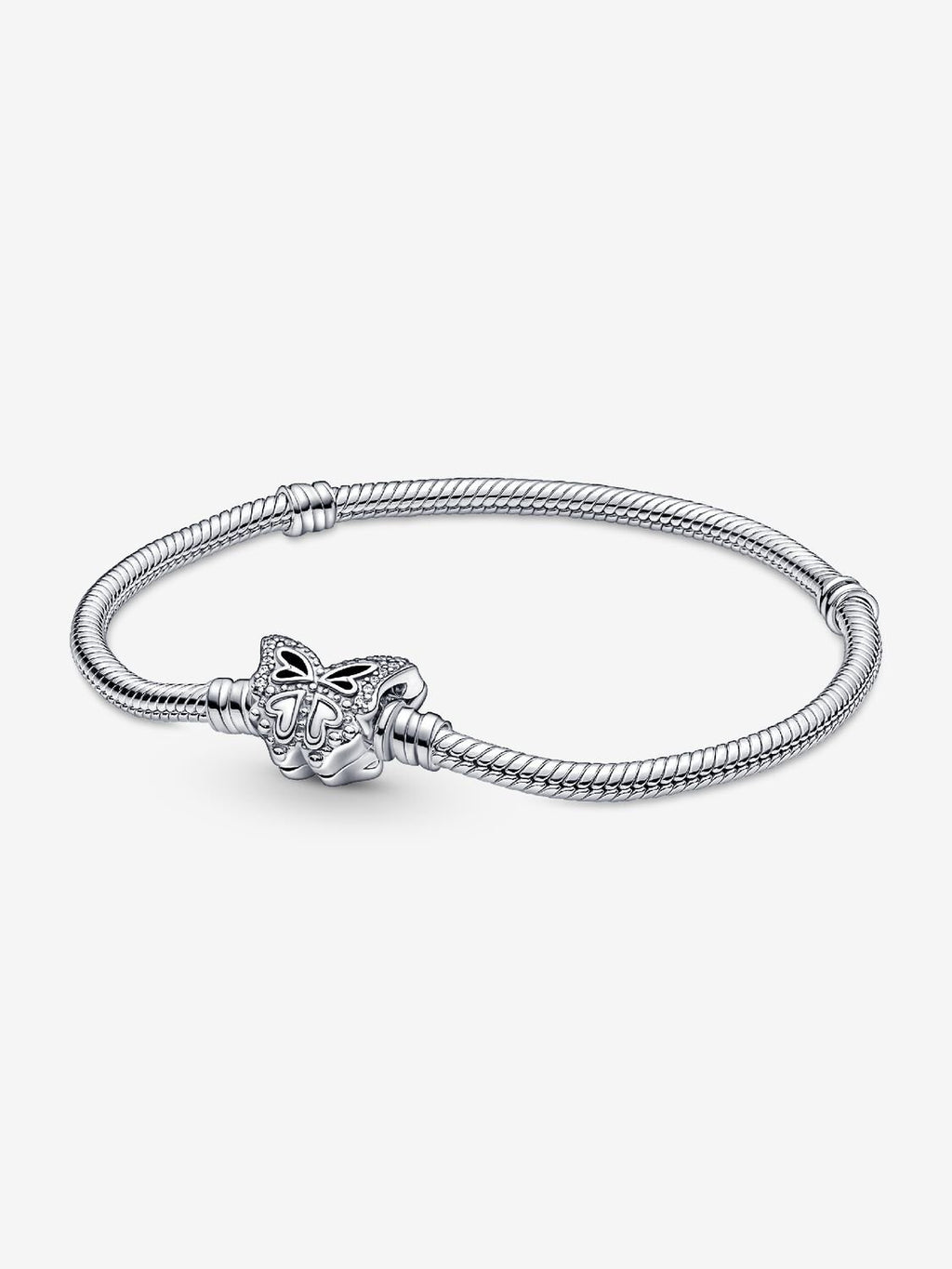 Pandora Moments Butterfly Clasp Snake Chain Bracelet