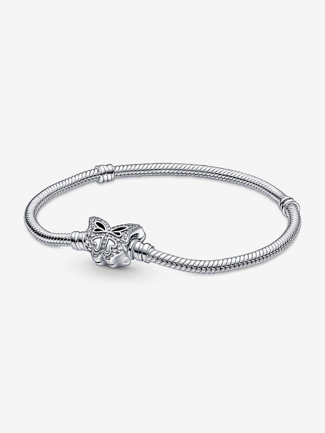 Pandora Moments Butterfly Clasp Snake Chain Bracelet