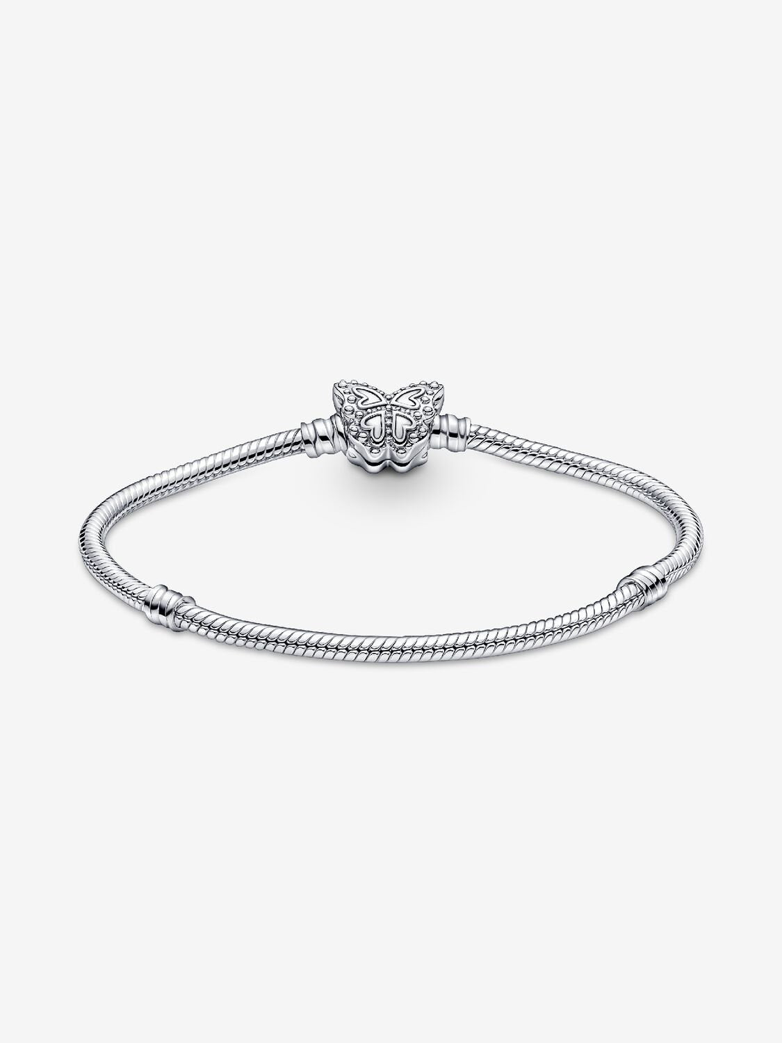 Pandora Moments Butterfly Clasp Snake Chain Bracelet