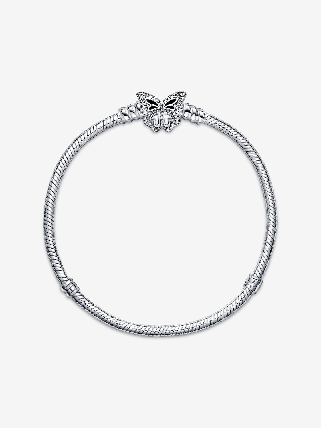 Pandora Moments Butterfly Clasp Snake Chain Bracelet