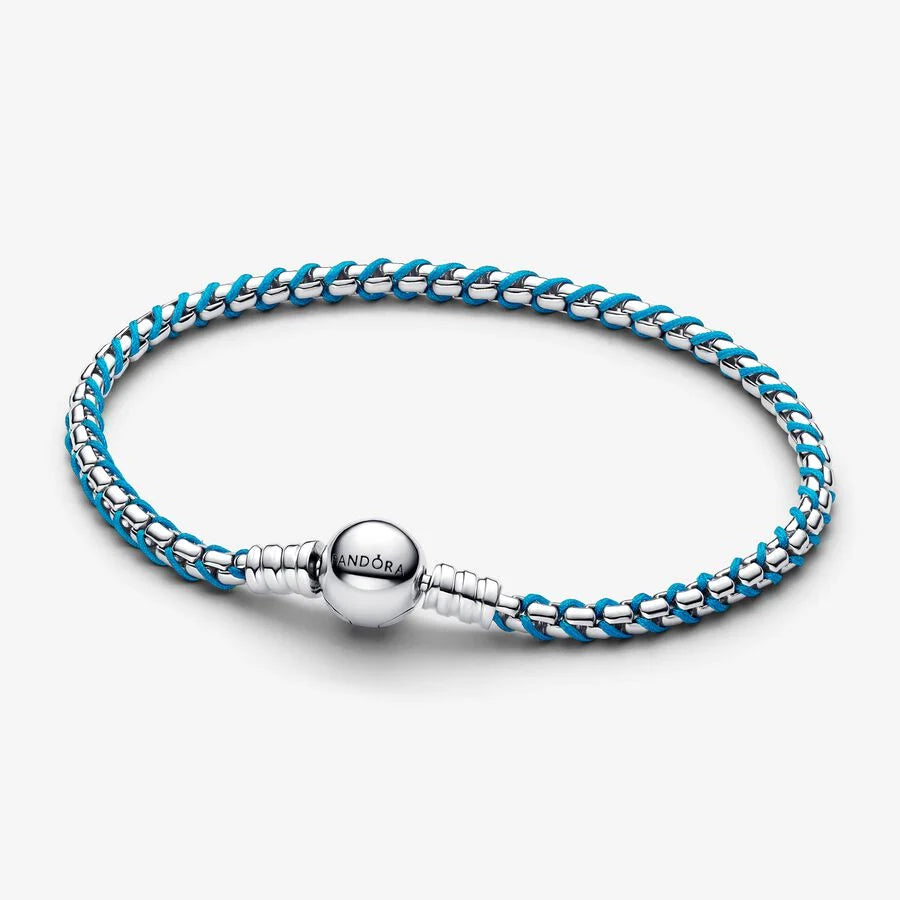 Blue Cord Snake Chain Bracelet 593816C01 /2025 D