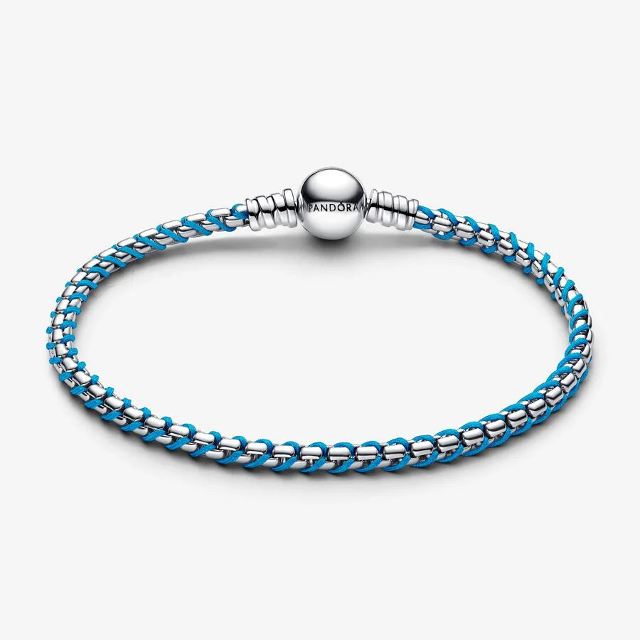 Blue Cord Snake Chain Bracelet 593816C01 /2025 D
