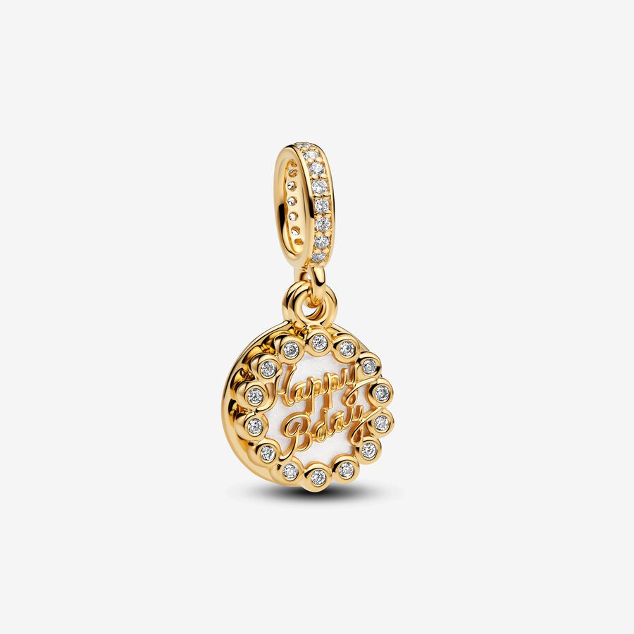 Happy Birthday Cake Dangle Charm