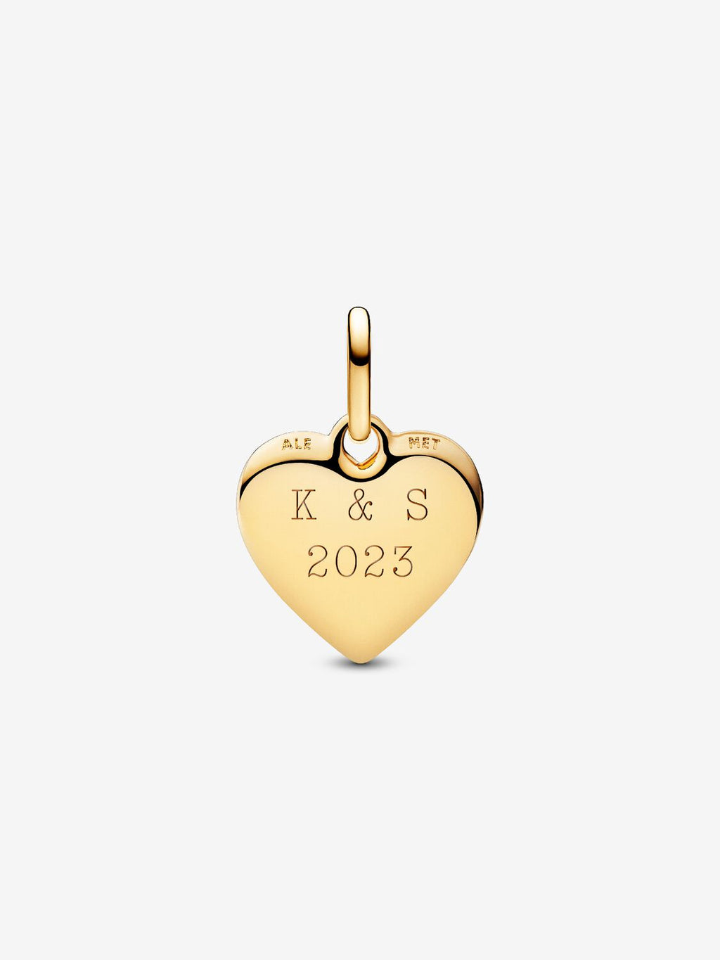 Engravable Heart Medallion Charm