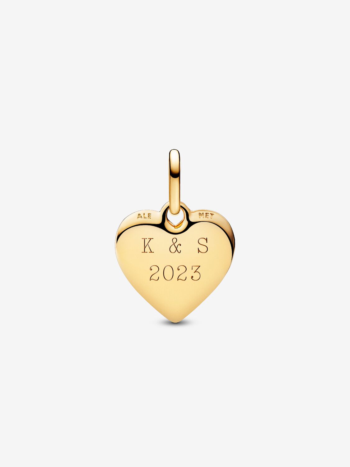 Engravable Heart Medallion Charm