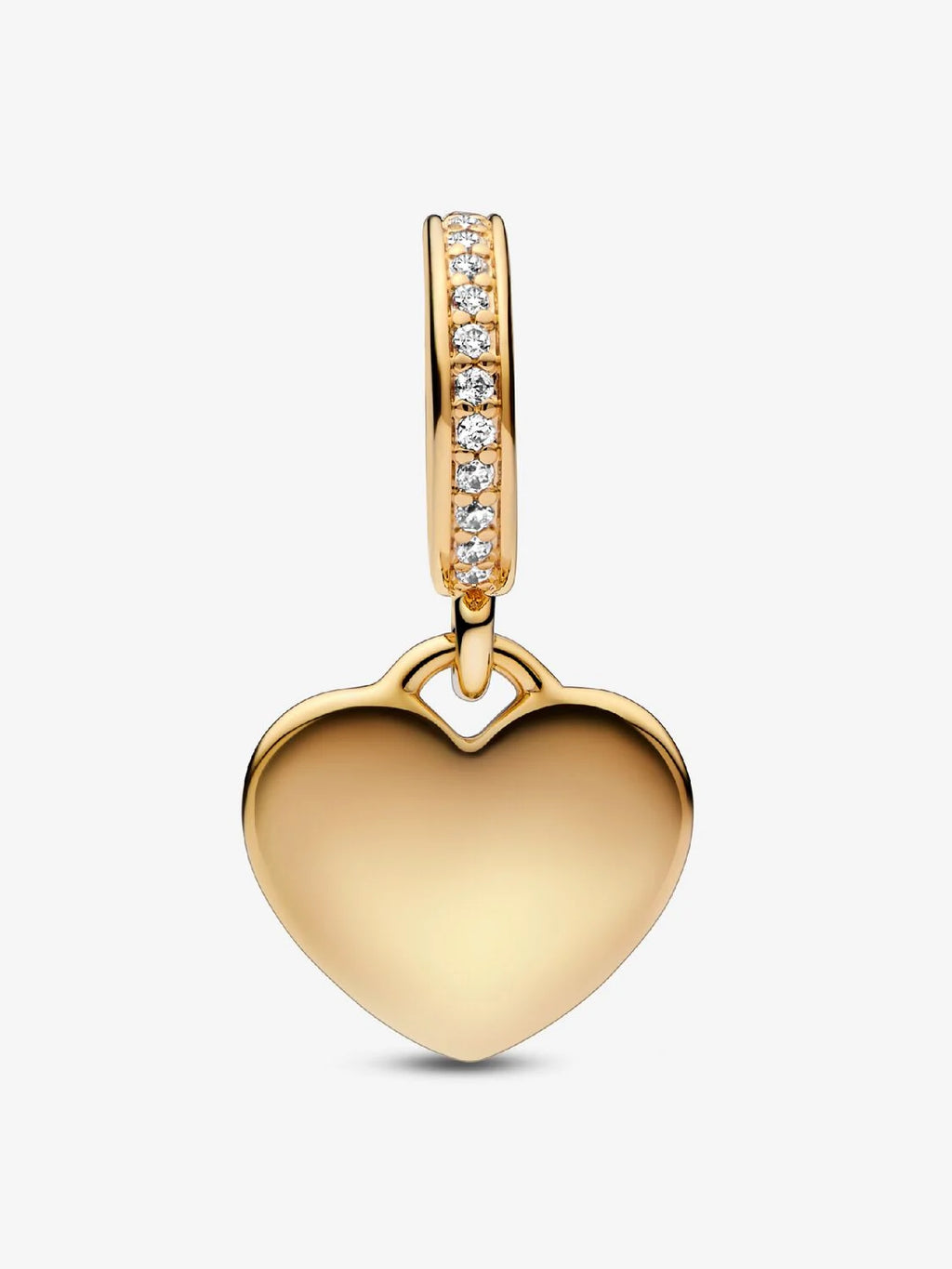 Engravable Heart Tag Dangle Charm