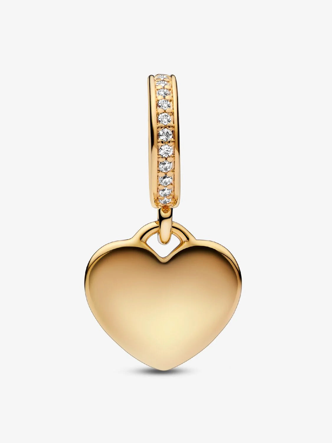 Engravable Heart Tag Dangle Charm