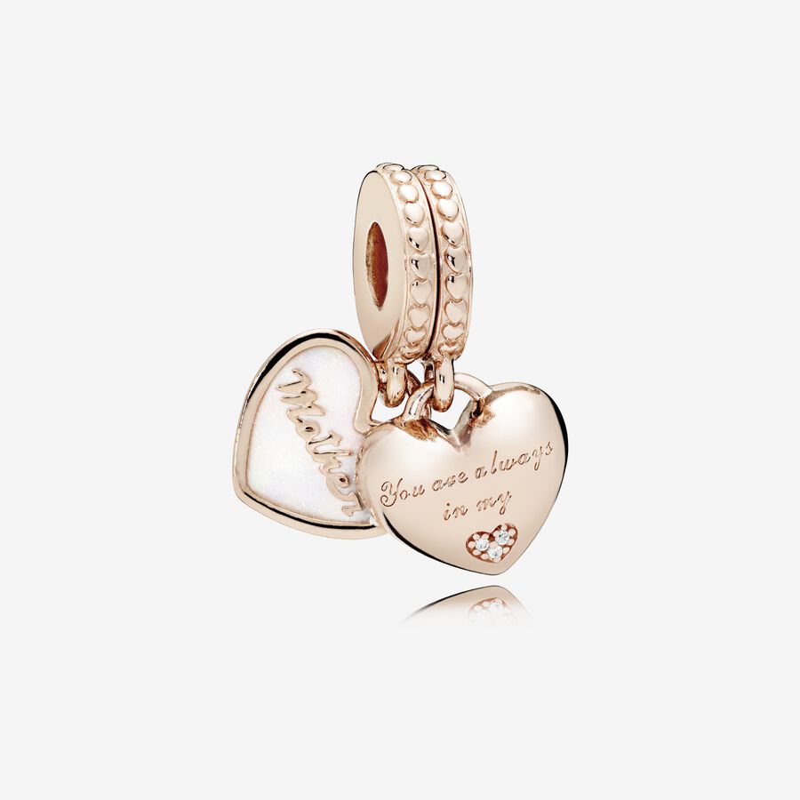 You're Always in My Heart Split Dangle Charm