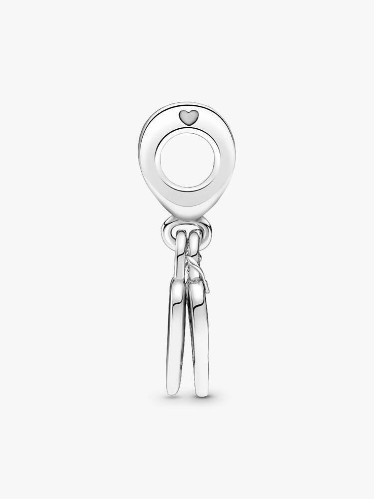 Rose Heart Padlock Dangle Charm