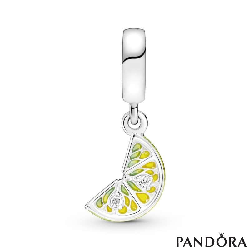 Lemon Slice Sparkling Fruit Dangle Charm