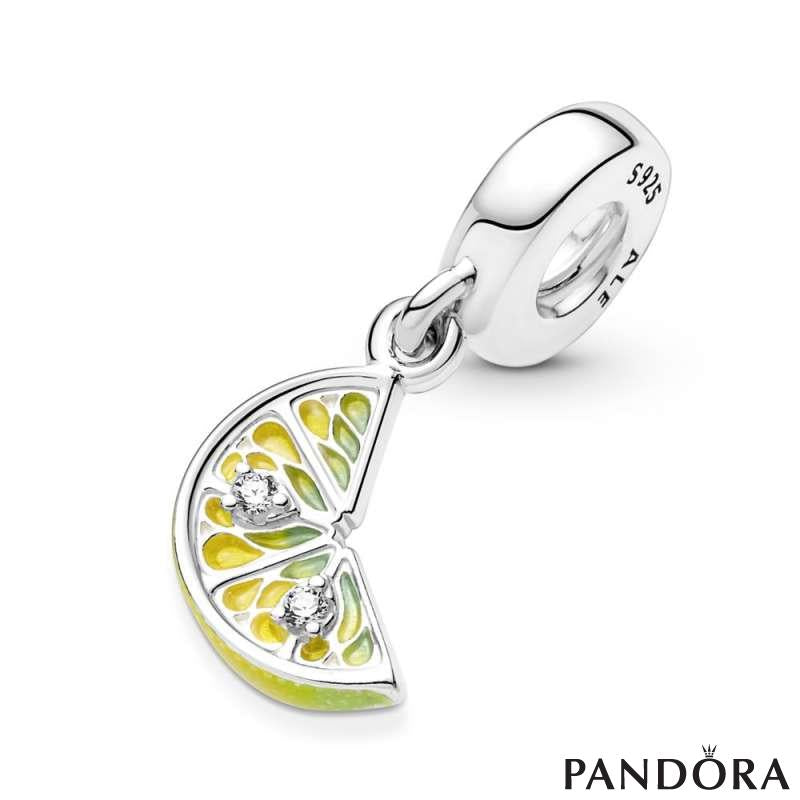 Lemon Slice Sparkling Fruit Dangle Charm