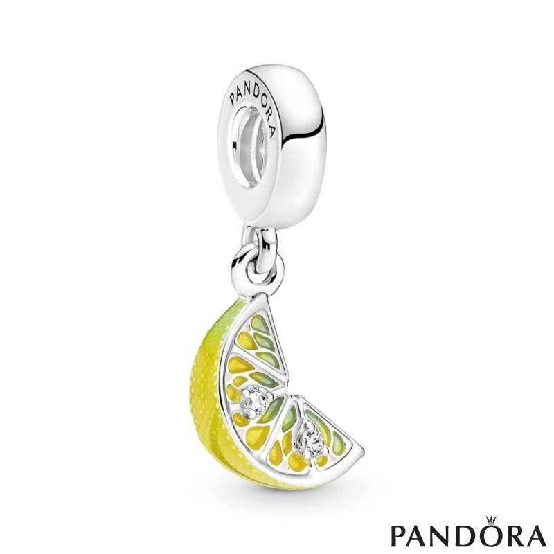 Lemon Slice Sparkling Fruit Dangle Charm