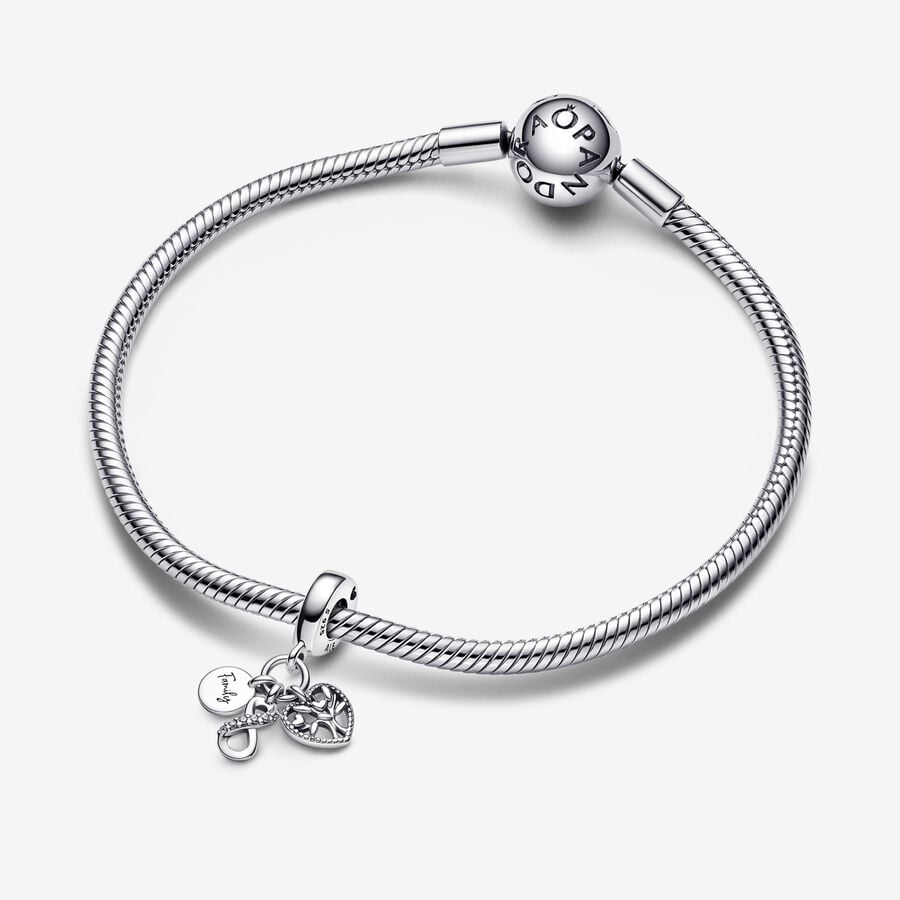 Family Infinity Triple Dangle Charm