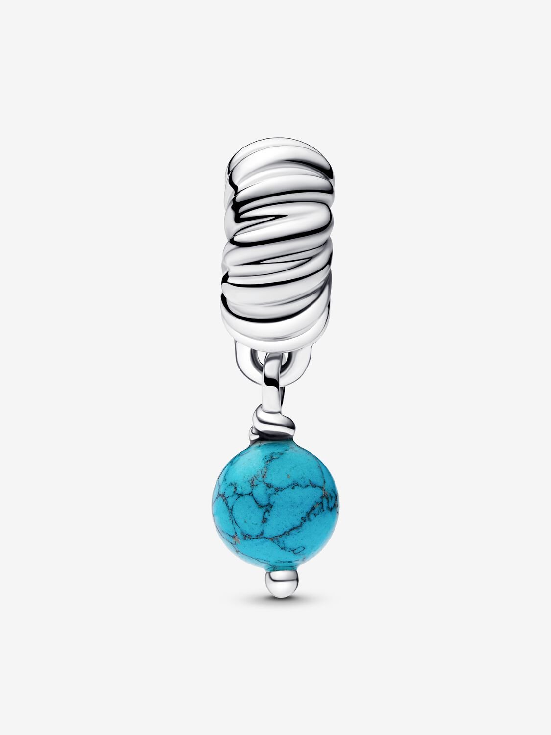 Turquoise-coloured Dangle Charm Sterling silver 793901C01 /2025 D