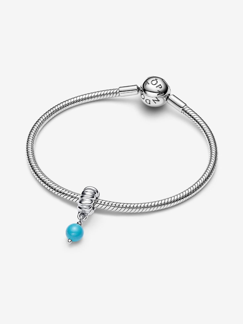 Turquoise-coloured Dangle Charm Sterling silver 793901C01 /2025 D