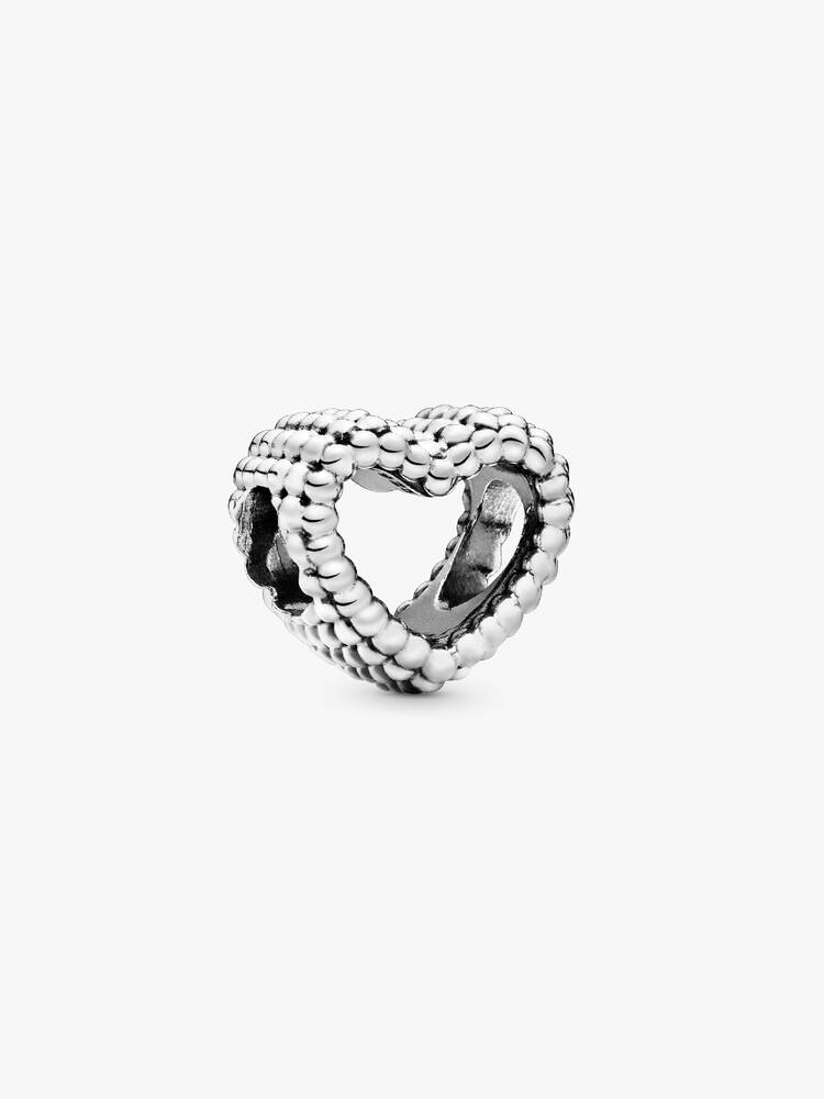 Silver ring with textured design on a white background valentine gift