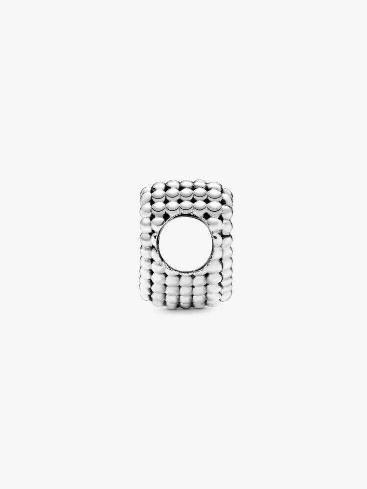 Beaded Open Heart Charm