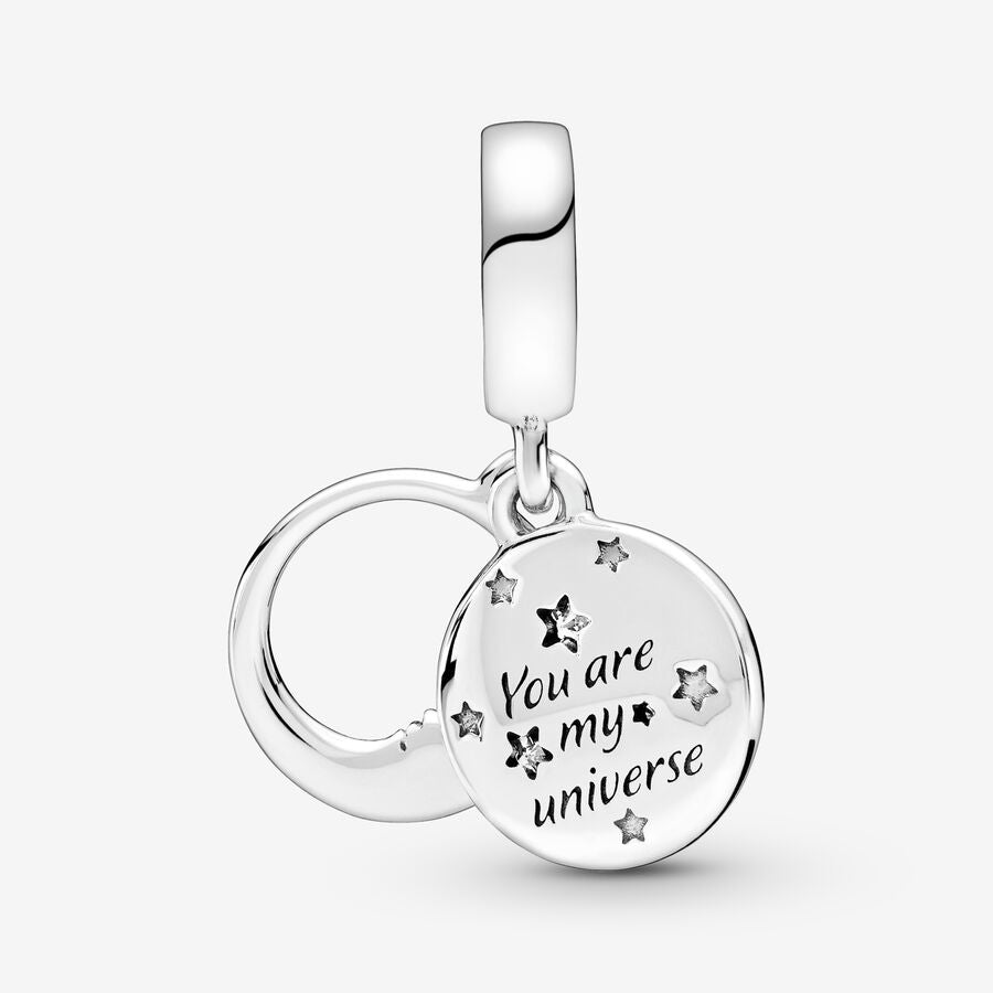 Sleeping Moon and Stars Dangle Charm