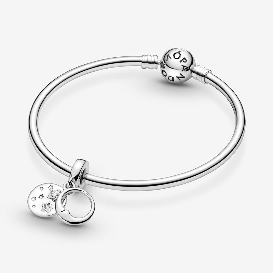 Sleeping Moon and Stars Dangle Charm