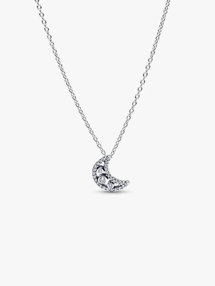 Crescent Moon Pendant Necklace - Pandora West Africa NECKLACES   