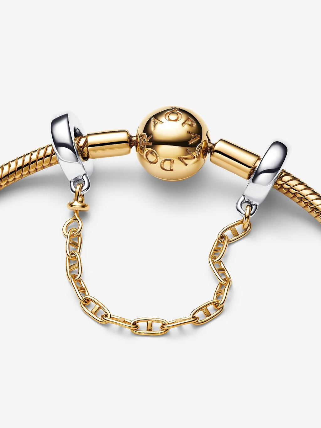 Elongated Safety Chain Sterling silver, 14k gold platin 763904C00-05 - Pandora West Africa Charms   