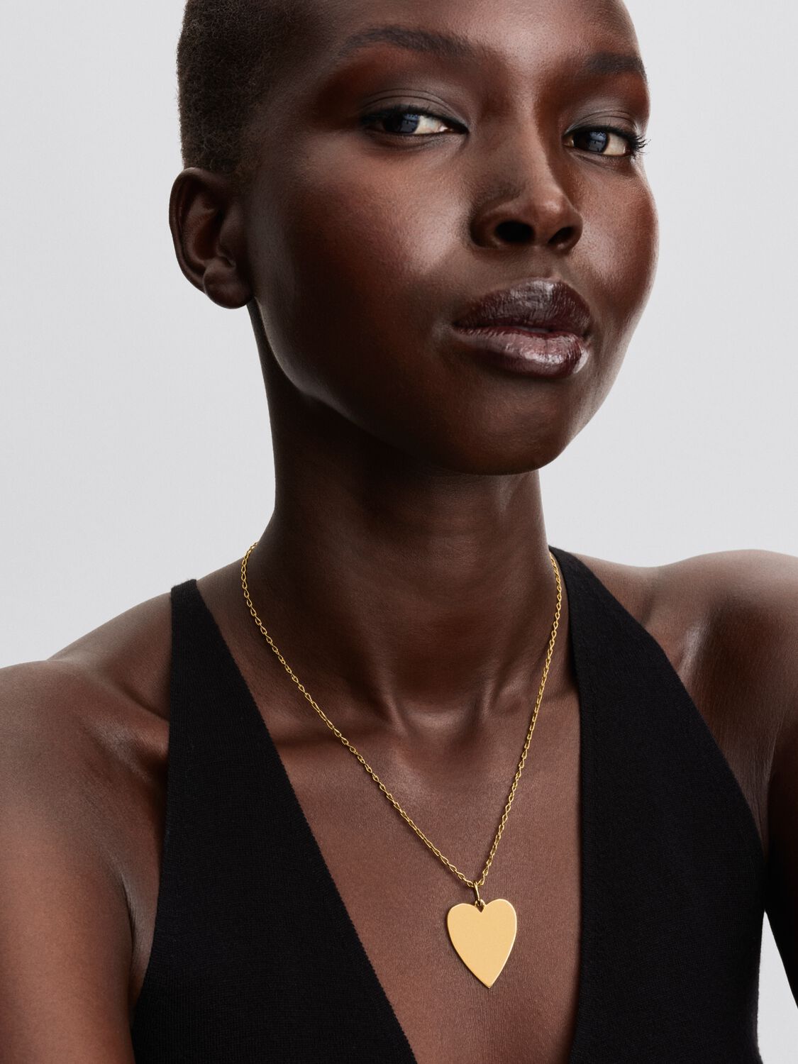 Engravable Heart Oversized Tag Pendant - Pandora West Africa Necklaces   