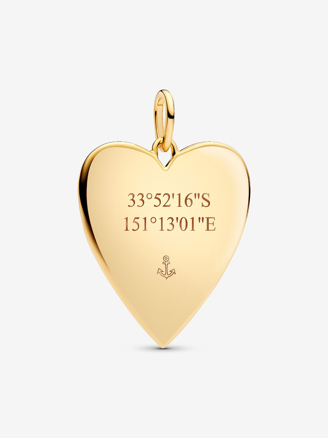Engravable Heart Oversized Tag Pendant - Pandora West Africa Necklaces   