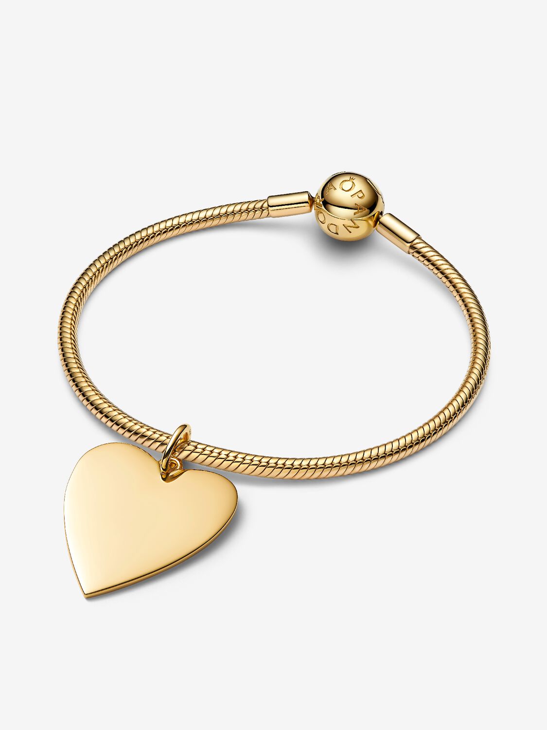 Engravable Heart Oversized Tag Pendant - Pandora West Africa Necklaces   