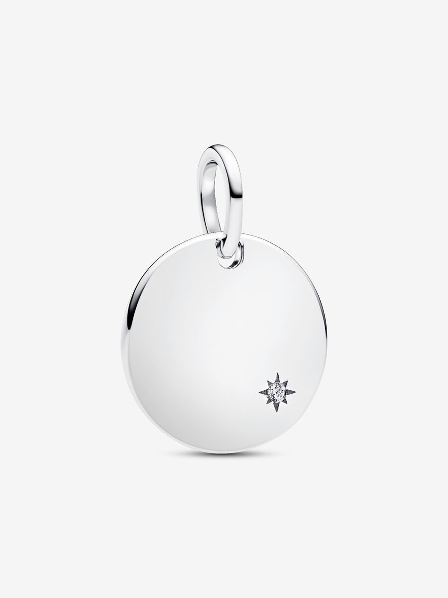 Engravable Lab-Grown Diamond Tag Pendant - Pandora West Africa Necklaces   