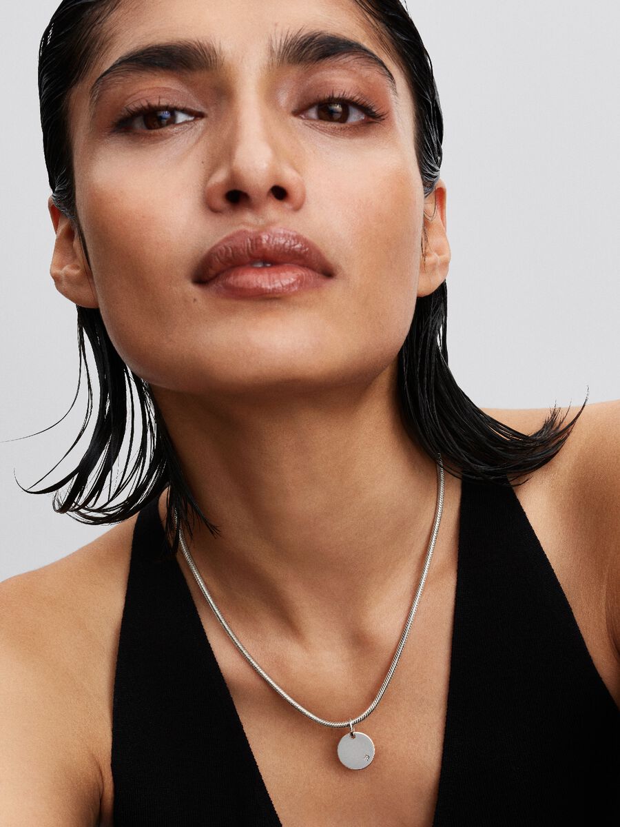 Engravable Lab-Grown Diamond Tag Pendant - Pandora West Africa Necklaces   