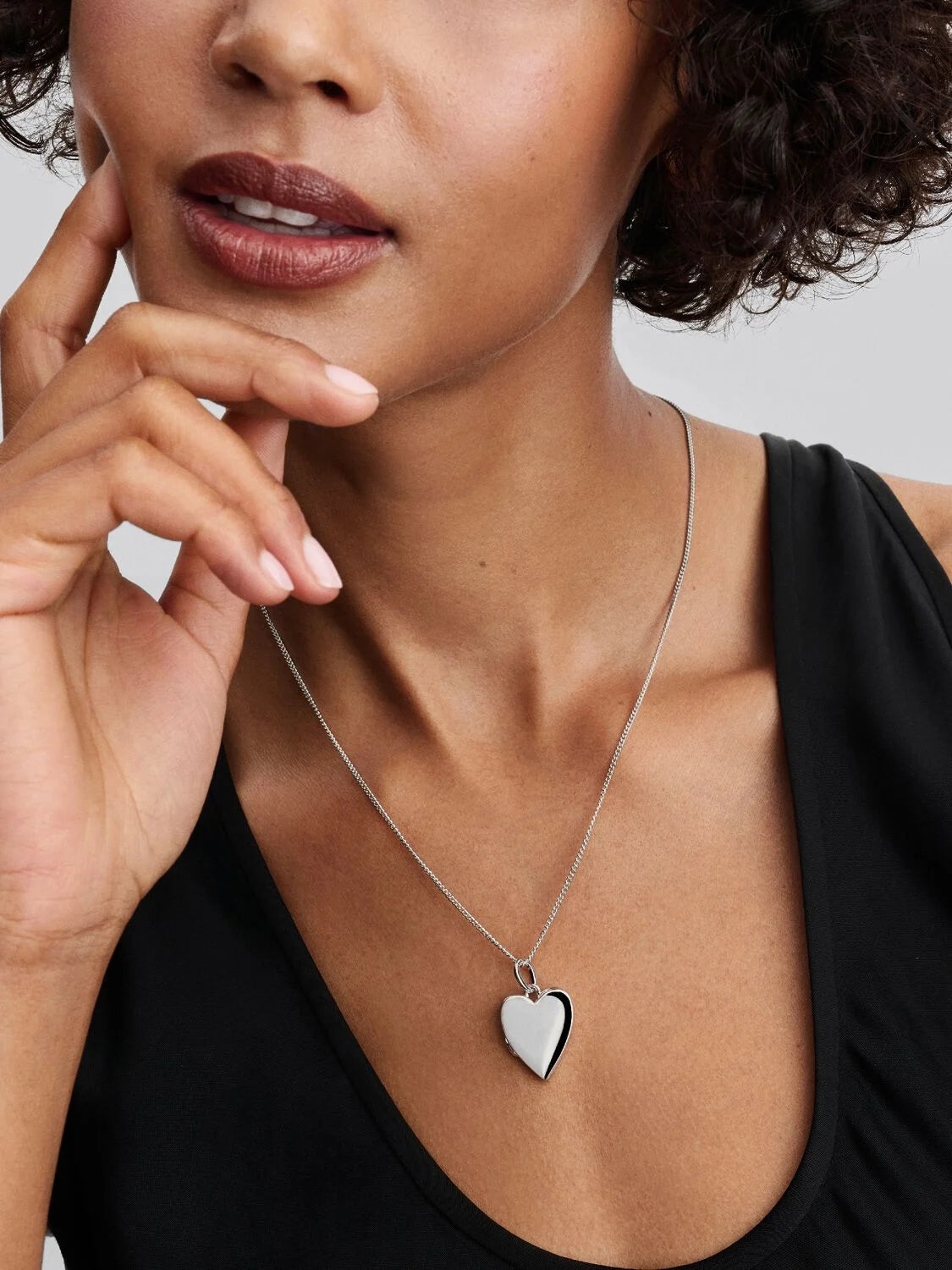 Engravable Openable Heart Tag Pendant - Pandora West Africa Necklaces   