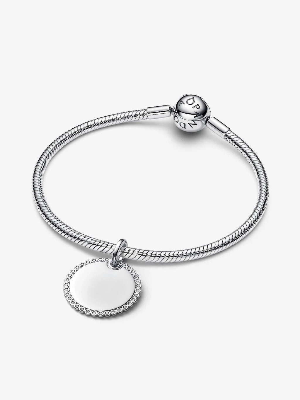 Engravable Round Tag Pendant - Pandora West Africa Necklaces   