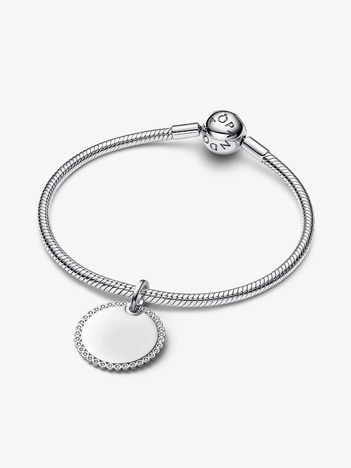 Engravable Round Tag Pendant - Pandora West Africa Necklaces   