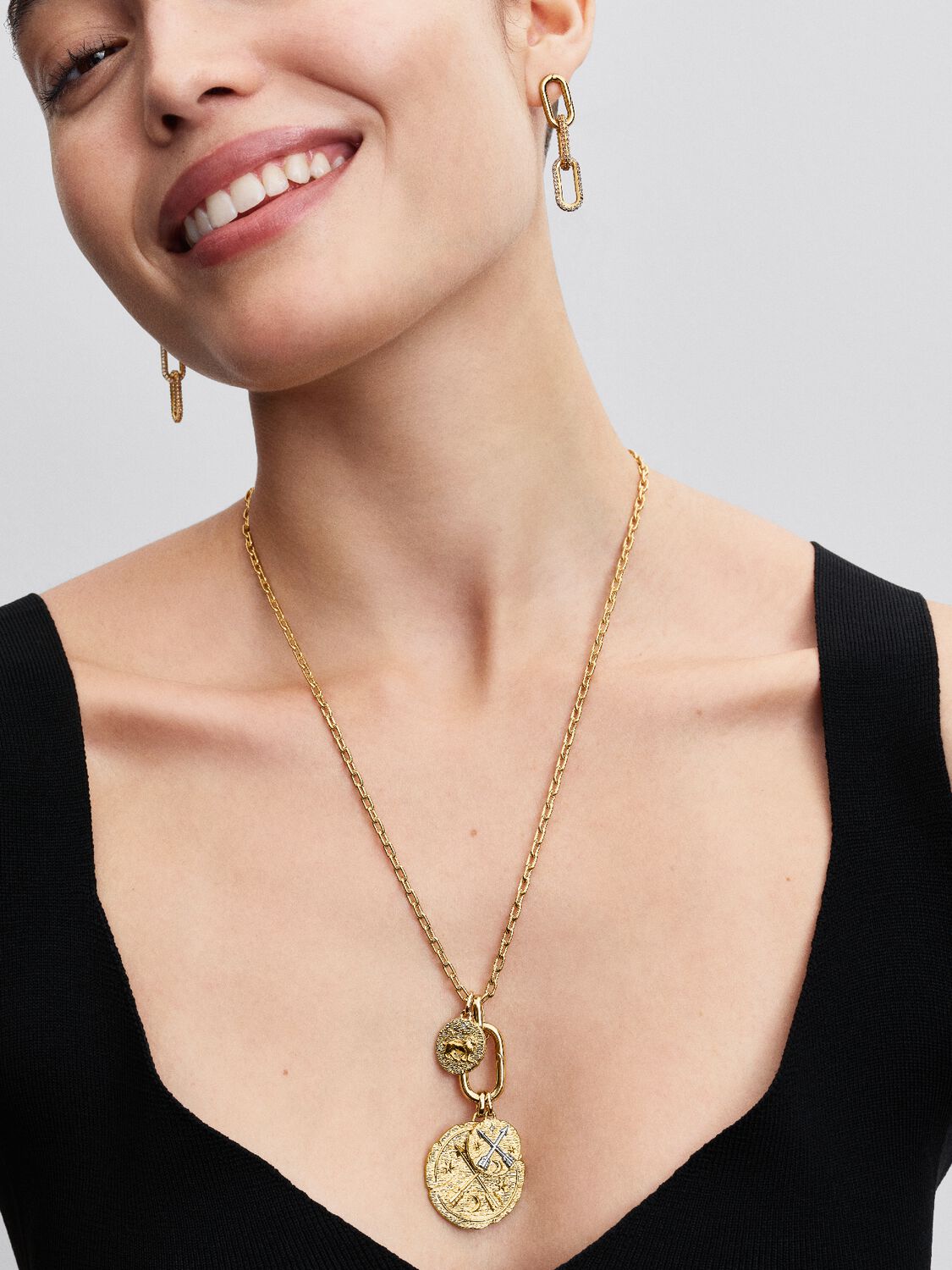 Lion Medallion Charm