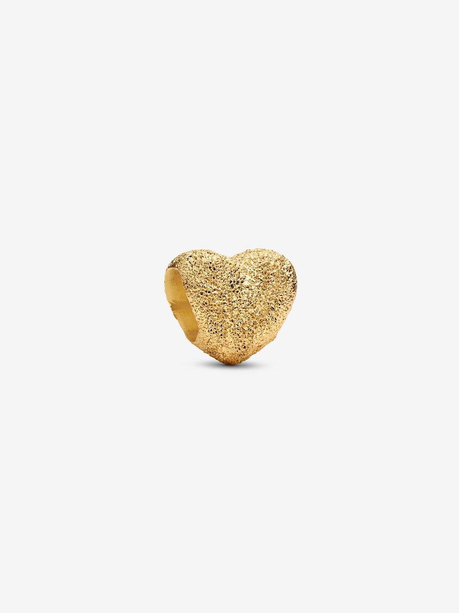 Textured Heart Mini Charm