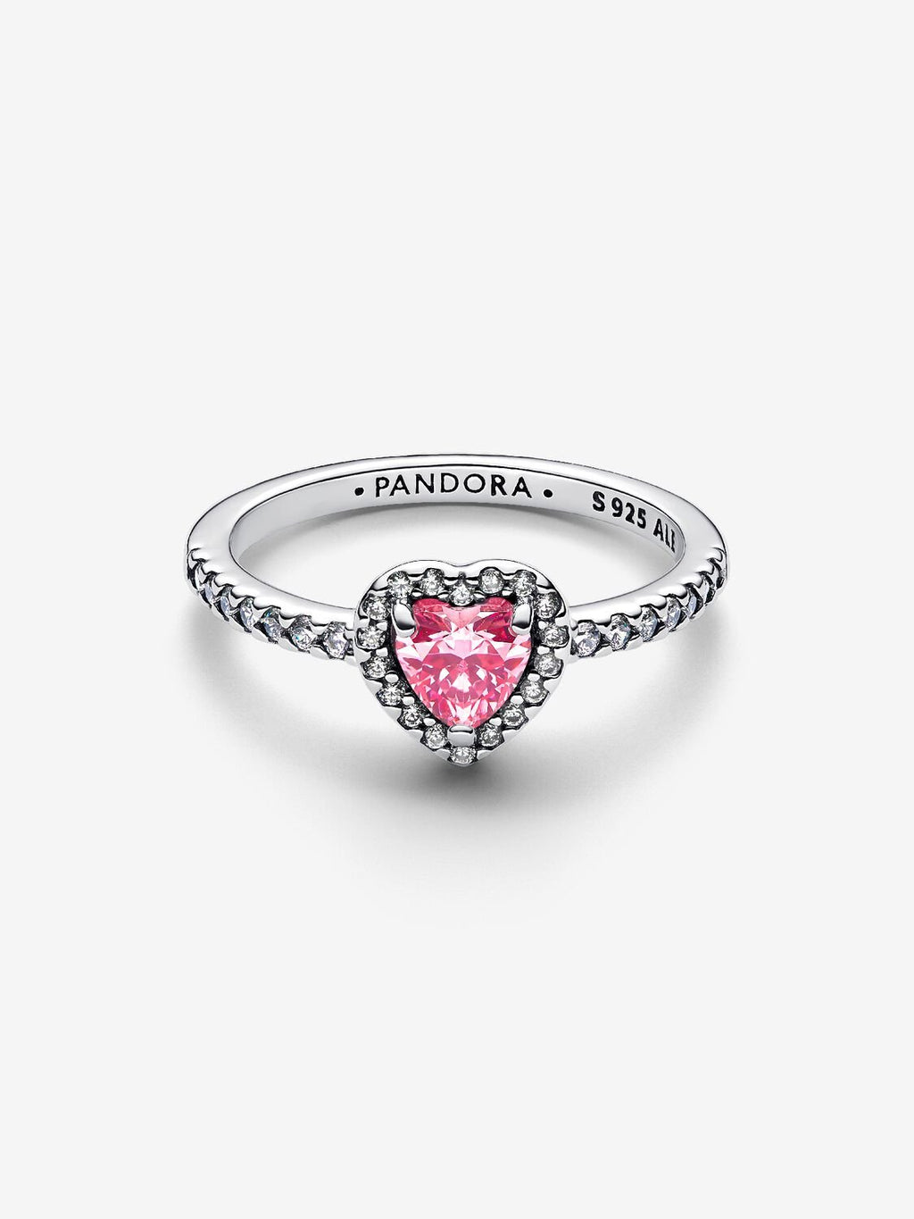 Elevated Pink Heart Ring