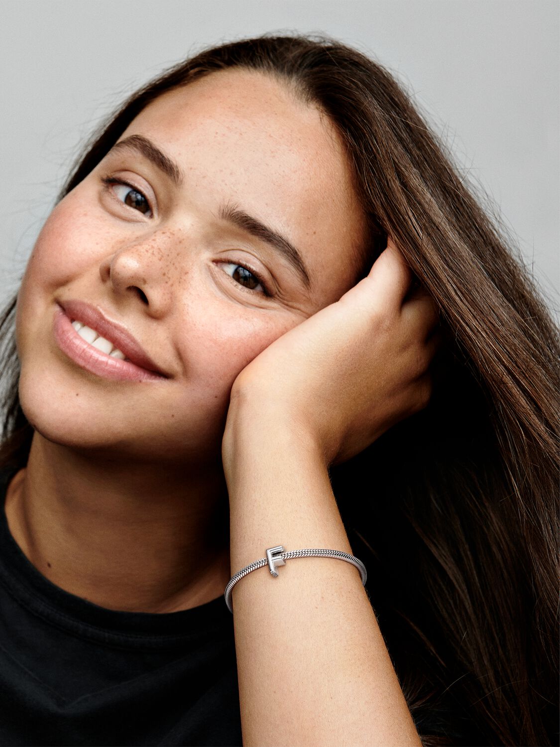 Letter F silver charm