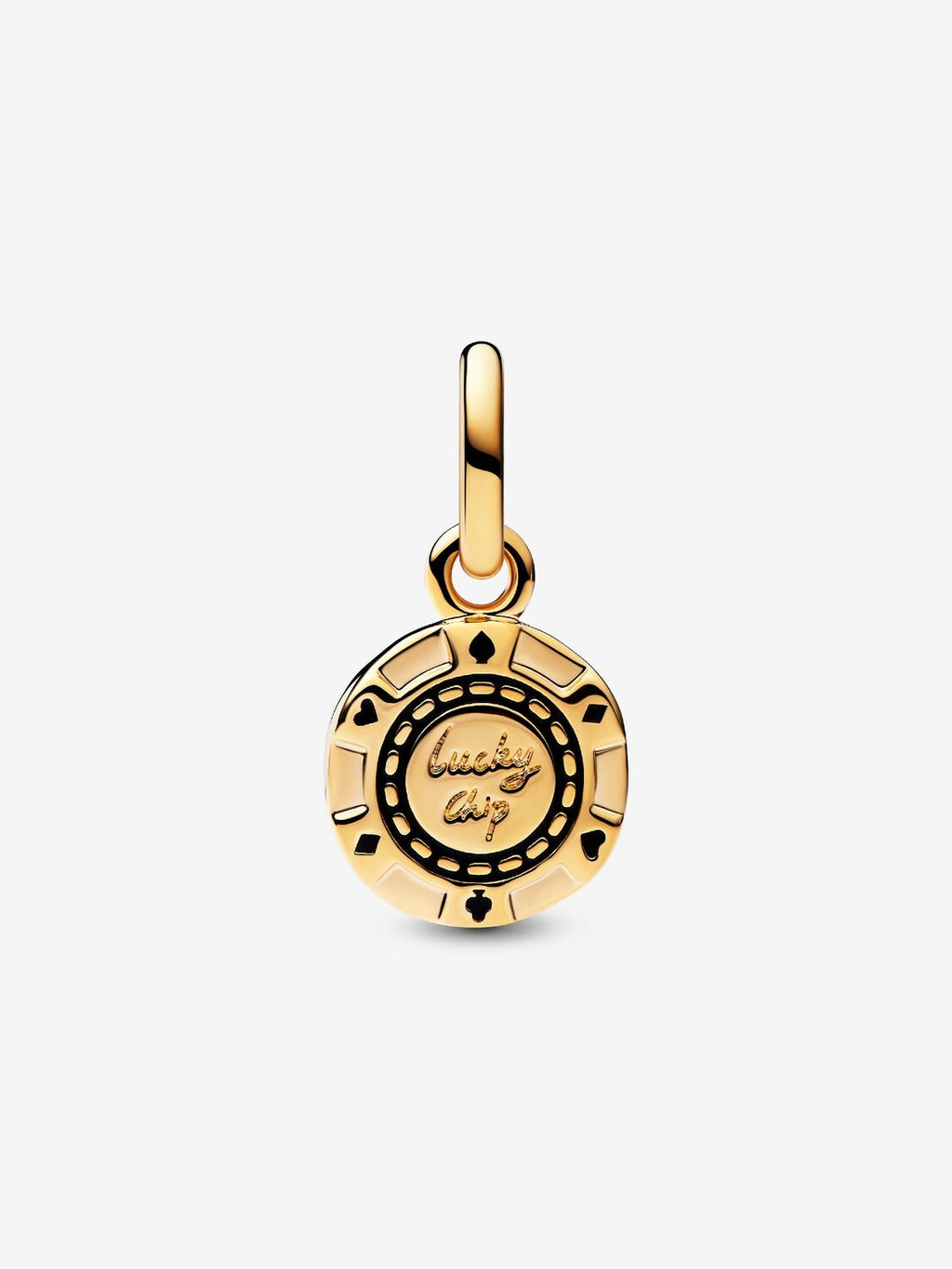 Lucky Chip Dangle Charm 14k gold plating 763920C01 - Pandora West Africa Charms   