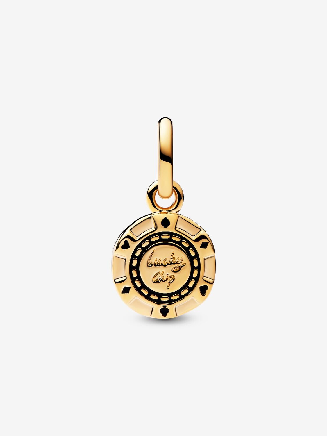 Lucky Chip Dangle Charm 14k gold plating 763920C01 - Pandora West Africa Charms   
