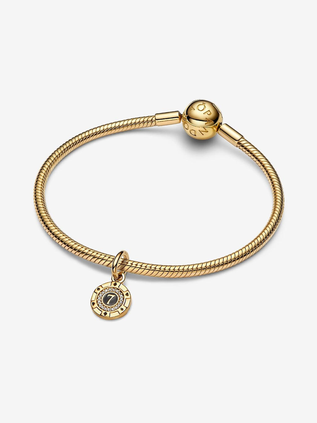 Lucky Chip Dangle Charm 14k gold plating 763920C01 - Pandora West Africa Charms   