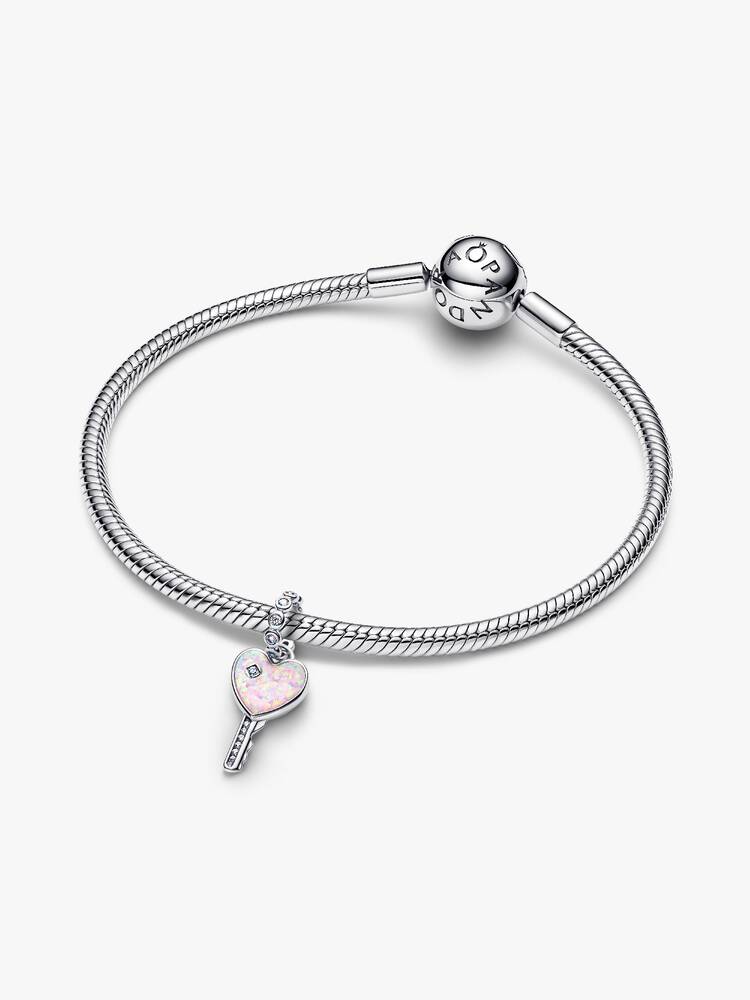 Opalescent Heart Key Dangle Charm - Pandora West Africa CHARMS   