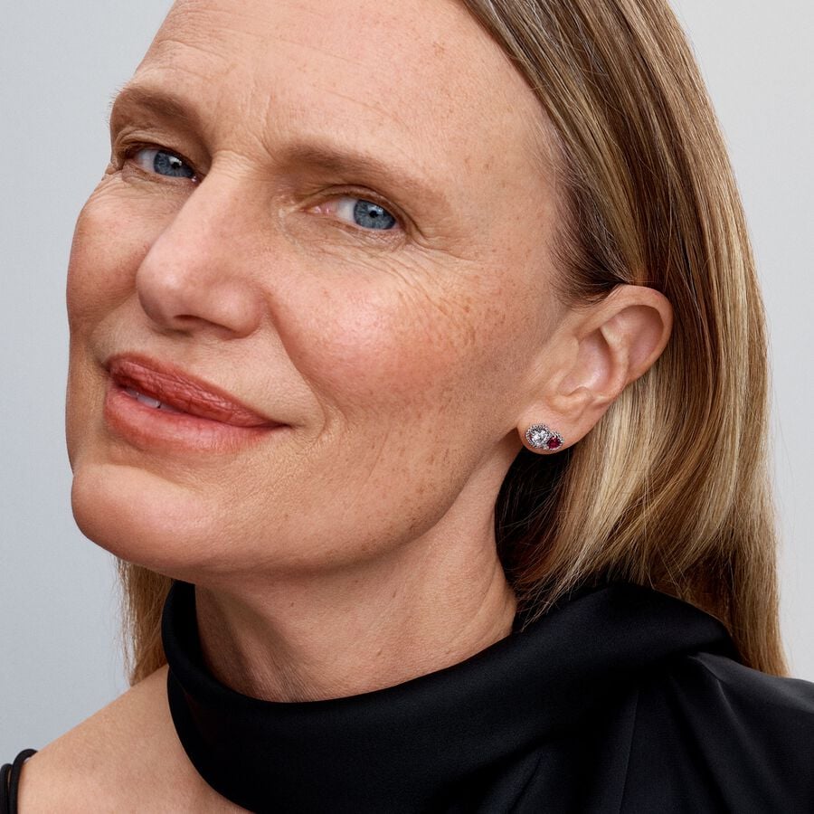 Halo Hearts Stud Earrings