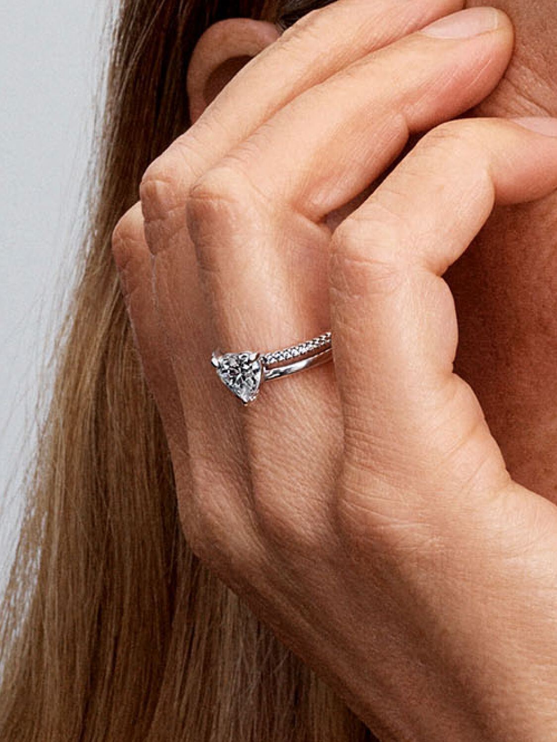 Double Band Heart Ring