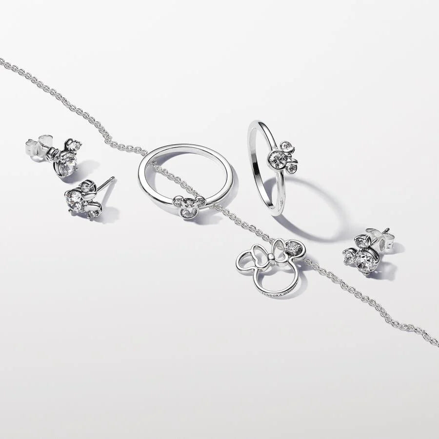 Disney Minnie Mouse Silhouette Collier Necklace