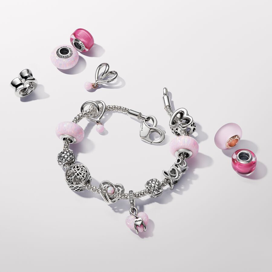 Two-tone Wrapped Heart Charm