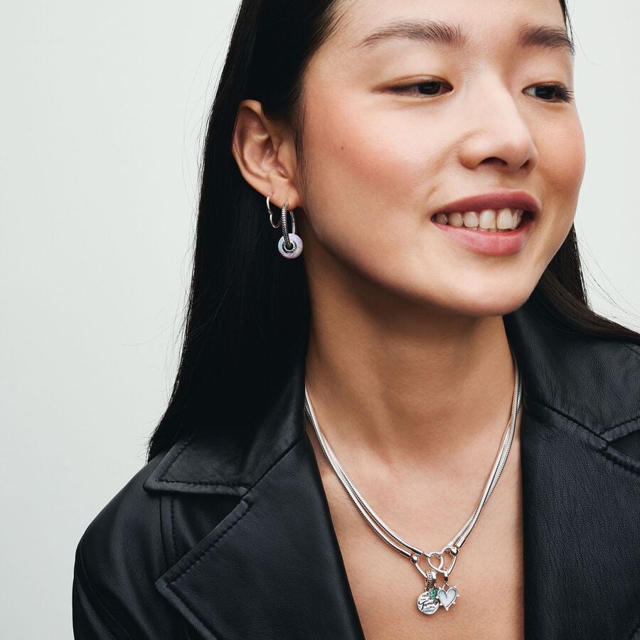 Heart Closure Snake Chain Necklace