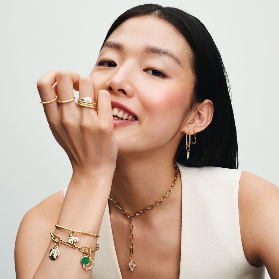 Studded Chain Slider Bracelet