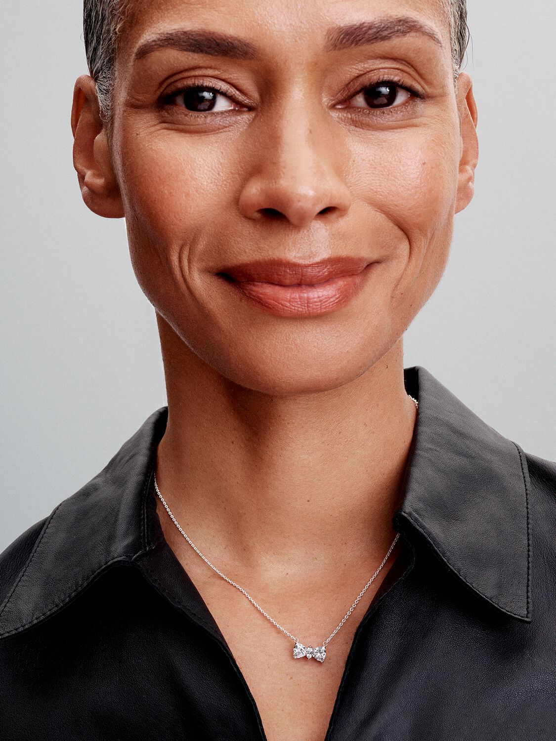 Sparkling Bow Necklace