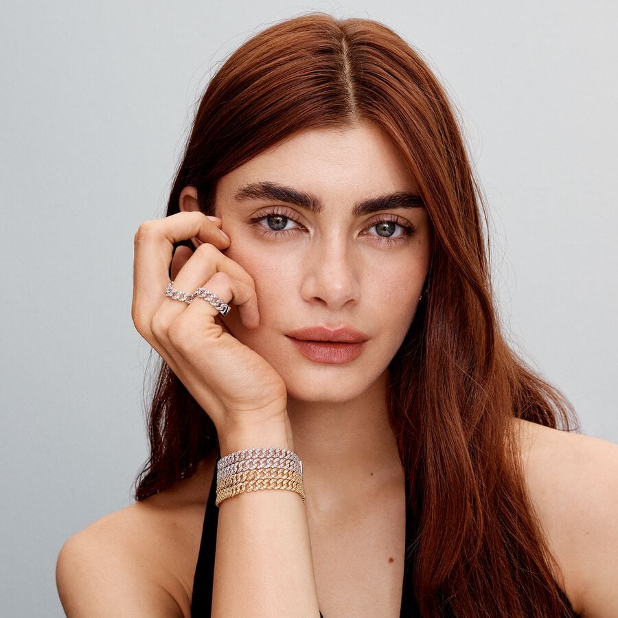 Pavé Cuban Chain Ring