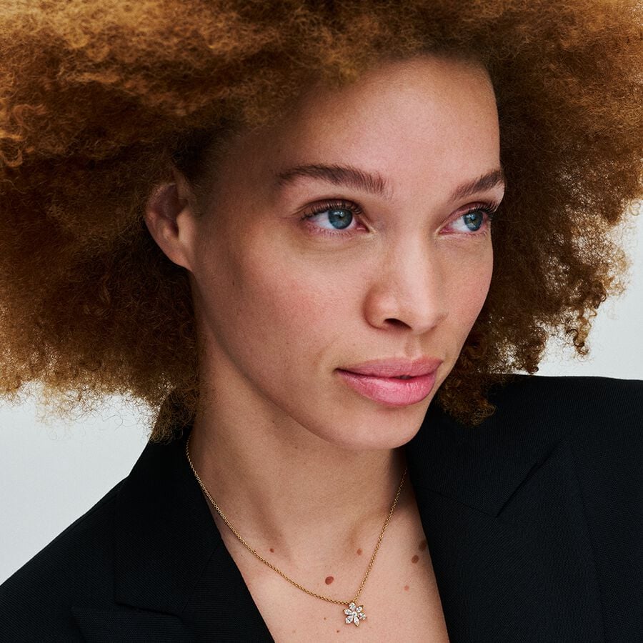 Sparkling Herbarium Cluster Pendant Necklace